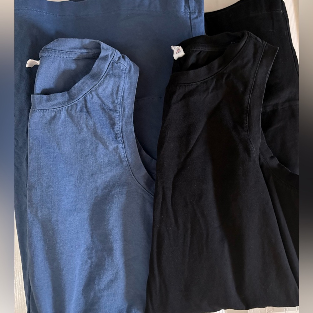 Old Navy Blue and Black Sleeveless Mini Dress Duo